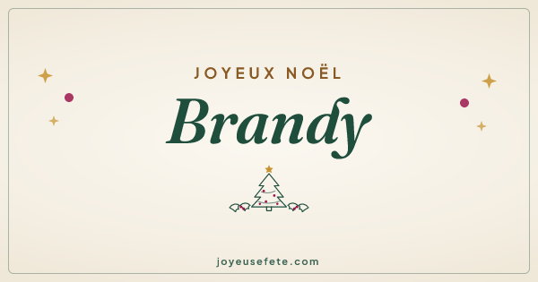 Image « Joyeux Noël Brandy » au format large