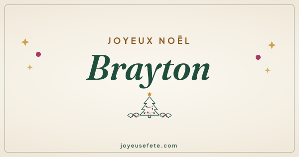 Image « Joyeux Noël Brayton » au format large