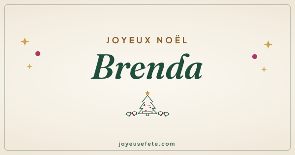 Image « Joyeux Noël Brenda » au format large