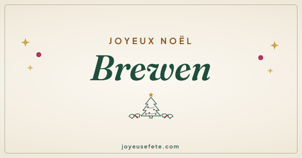Image « Joyeux Noël Brewen » au format large