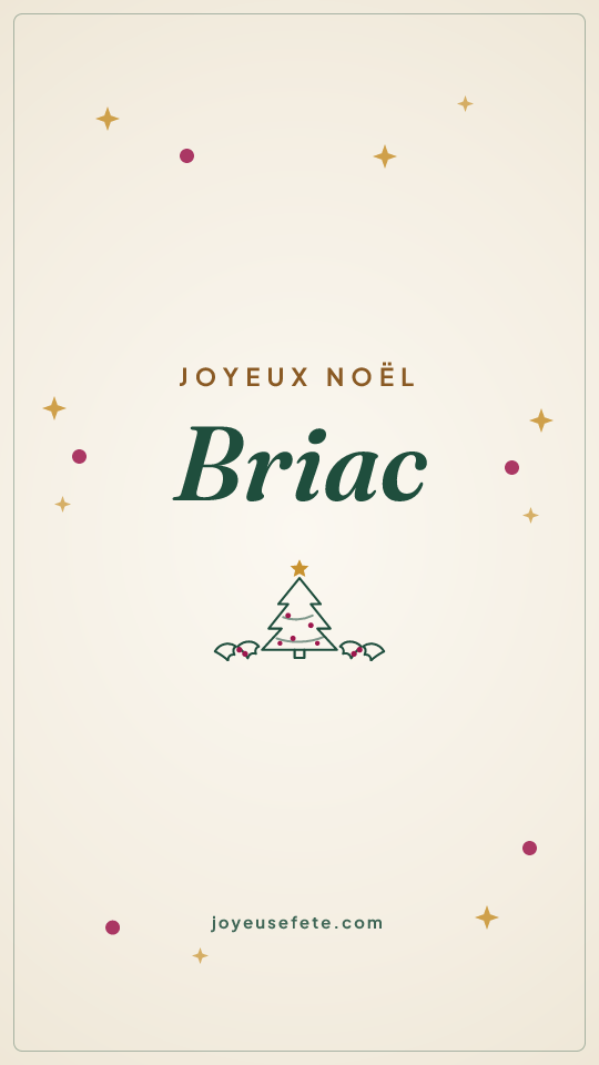 Image « Joyeux Noël Briac » au format story