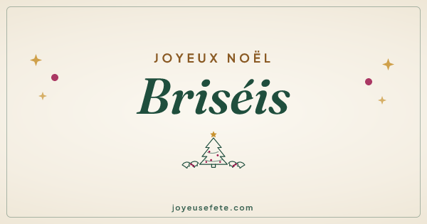 Image « Joyeux Noël Briséis » au format large