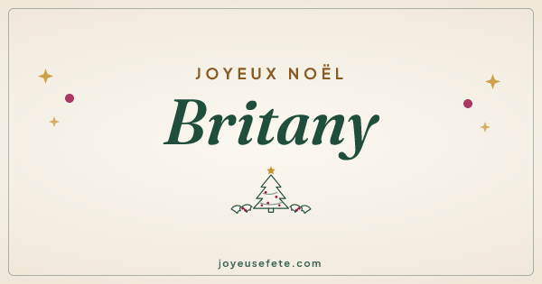 Image « Joyeux Noël Britany » au format large