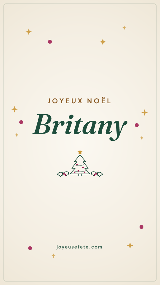 Image « Joyeux Noël Britany » au format story