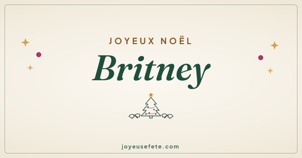 Image « Joyeux Noël Britney » au format large