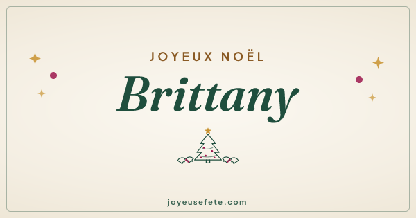 Image « Joyeux Noël Brittany » au format large