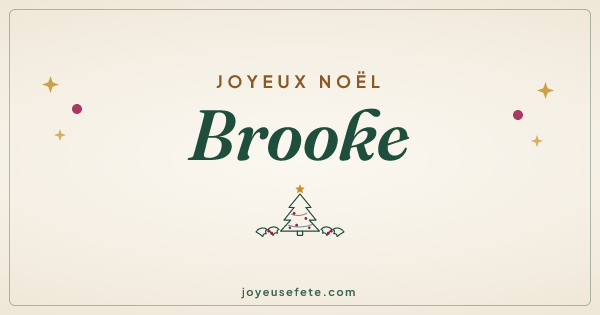 Image « Joyeux Noël Brooke » au format large