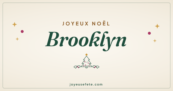 Image « Joyeux Noël Brooklyn » au format large