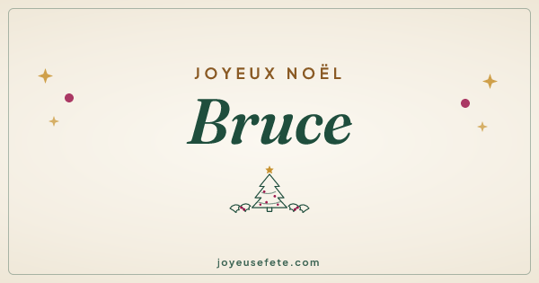 Image « Joyeux Noël Bruce » au format large