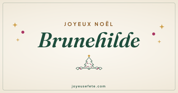 Image « Joyeux Noël Brunehilde » au format large