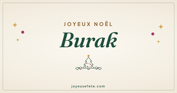 Image « Joyeux Noël Burak » au format large
