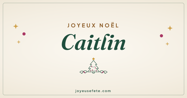 Image « Joyeux Noël Caitlin » au format large