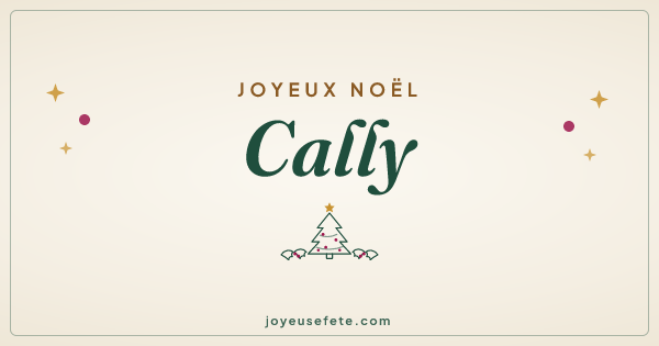 Image « Joyeux Noël Cally » au format large