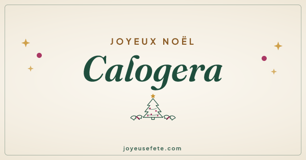 Image « Joyeux Noël Calogera » au format large