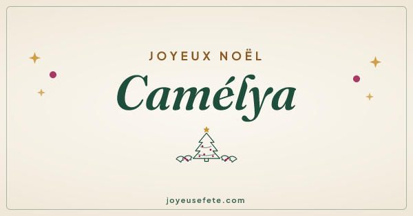 Image « Joyeux Noël Camélya » au format large