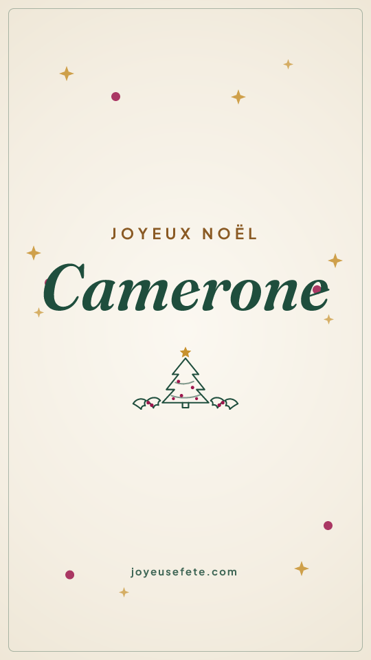 Image « Joyeux Noël Camerone » au format story