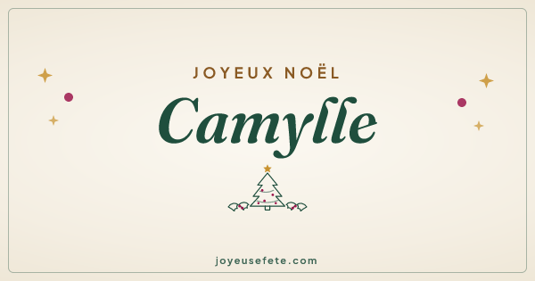 Image « Joyeux Noël Camylle » au format large