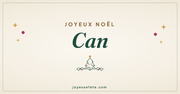 Image « Joyeux Noël Can » au format large