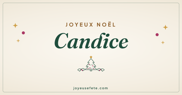 Image « Joyeux Noël Candice » au format large