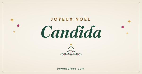 Image « Joyeux Noël Candida » au format large