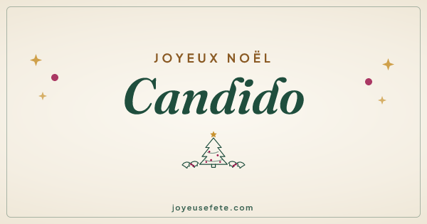 Image « Joyeux Noël Candido » au format large