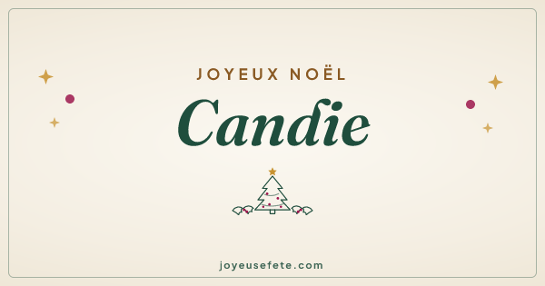 Image « Joyeux Noël Candie » au format large
