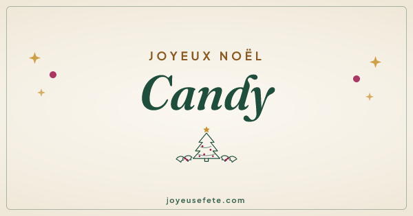 Image « Joyeux Noël Candy » au format large