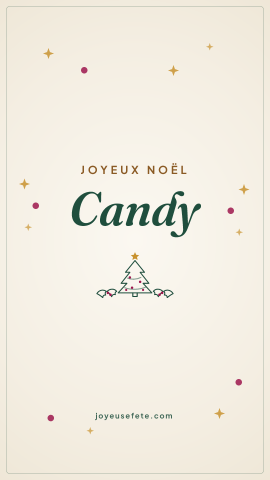 Image « Joyeux Noël Candy » au format story