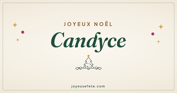 Image « Joyeux Noël Candyce » au format large