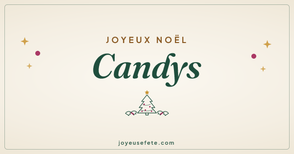 Image « Joyeux Noël Candys » au format large
