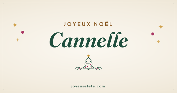 Image « Joyeux Noël Cannelle » au format large