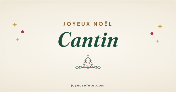 Image « Joyeux Noël Cantin » au format large