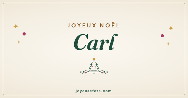 Image « Joyeux Noël Carl » au format large