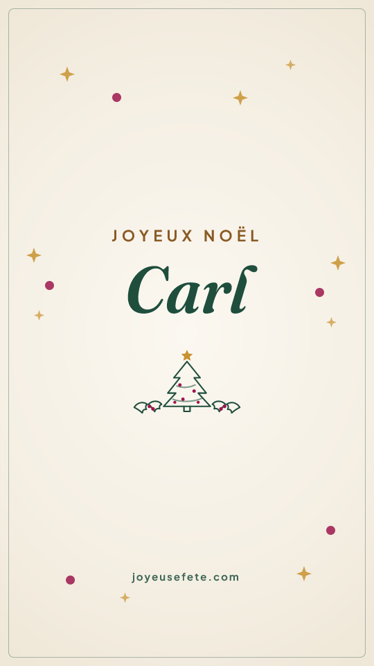 Image « Joyeux Noël Carl » au format story