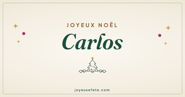 Image « Joyeux Noël Carlos » au format large