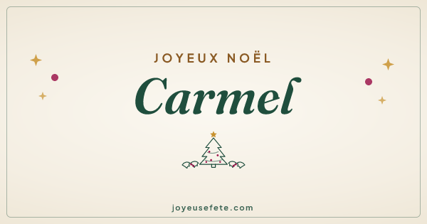 Image « Joyeux Noël Carmel » au format large