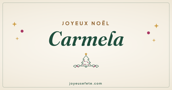 Image « Joyeux Noël Carmela » au format large