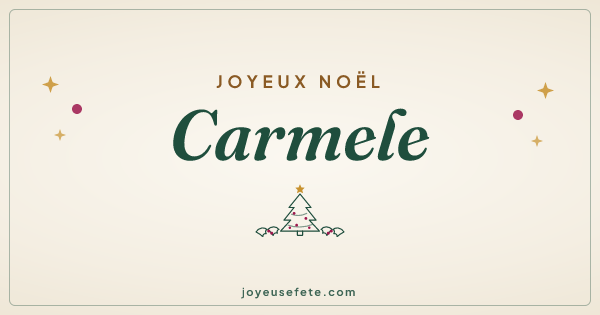 Image « Joyeux Noël Carmele » au format large