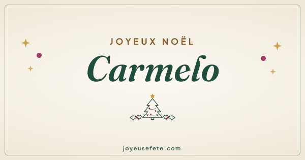 Image « Joyeux Noël Carmelo » au format large