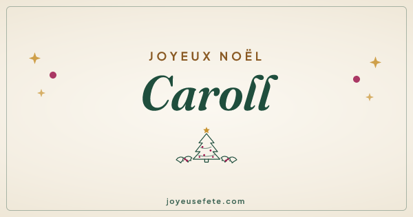 Image « Joyeux Noël Caroll » au format large