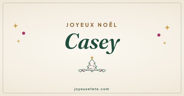 Image « Joyeux Noël Casey » au format large