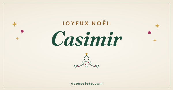 Image « Joyeux Noël Casimir » au format large