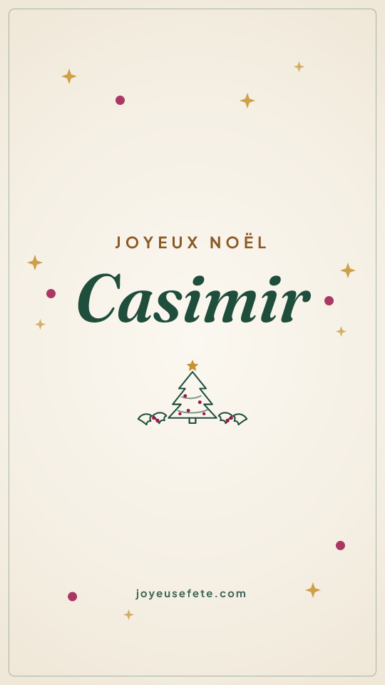 Image « Joyeux Noël Casimir » au format story