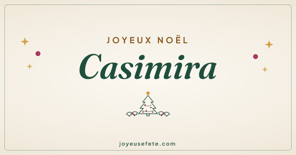Image « Joyeux Noël Casimira » au format large