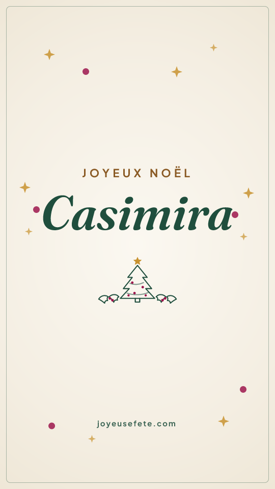 Image « Joyeux Noël Casimira » au format story