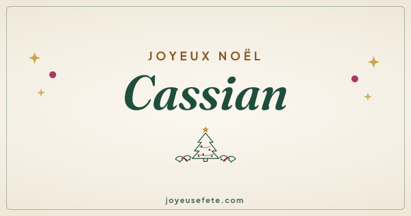 Image « Joyeux Noël Cassian » au format large
