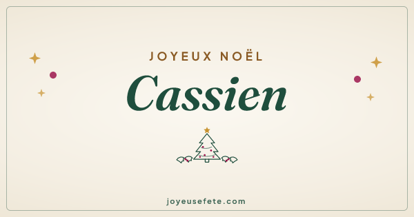 Image « Joyeux Noël Cassien » au format large