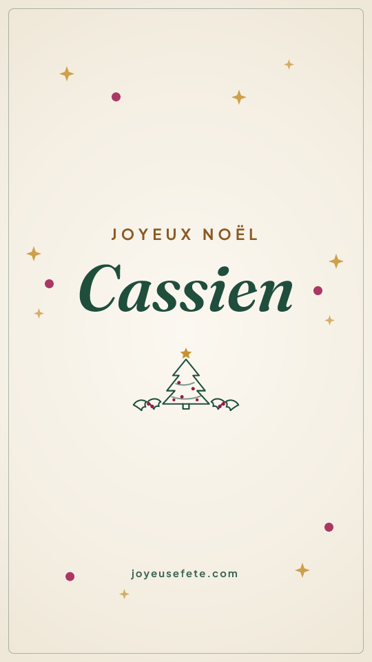 Image « Joyeux Noël Cassien » au format story