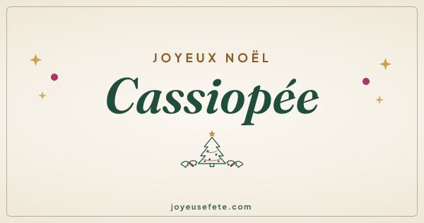 Image « Joyeux Noël Cassiopée » au format large