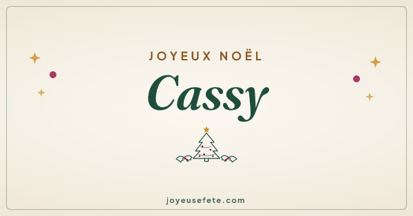Image « Joyeux Noël Cassy » au format large